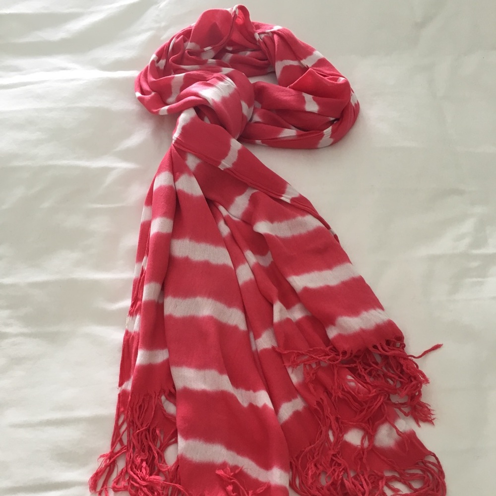 Pashmina Scarf Tie Dyed Red